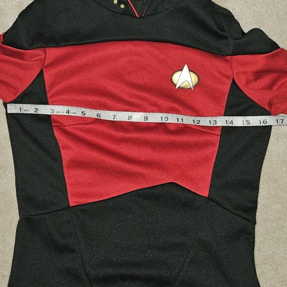 Star Trek Next Generation Picard Red Uniform Halloween Costume JLP Adult Small - Picture 8 of 15